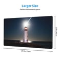 thumbnail image 3 of Bingfone Peggy'S Cove Lighthouse Large Gaming Mouse Pad,Extended Desk Mousepad With Stitched Edges,Non-Slip Base,Water Resist Keyboard Pad For Gamer, Office & Home, 29.5 X 16 In, 3 of 9