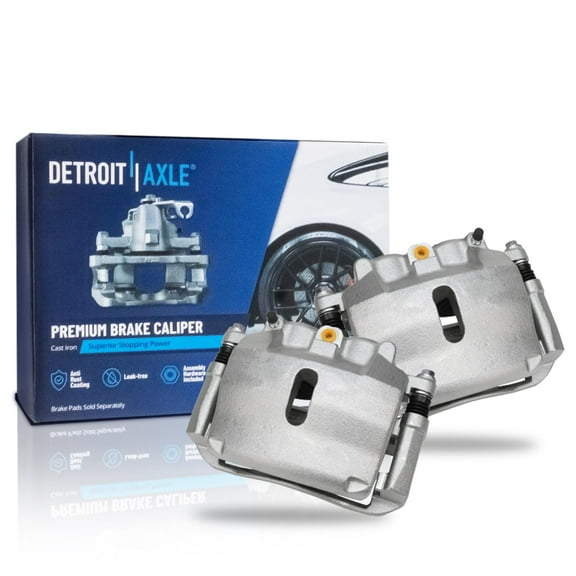 Detroit Axle - Front Disc Brake Calipers w/Bracket Replacement for 2004-2005 Ford F-150