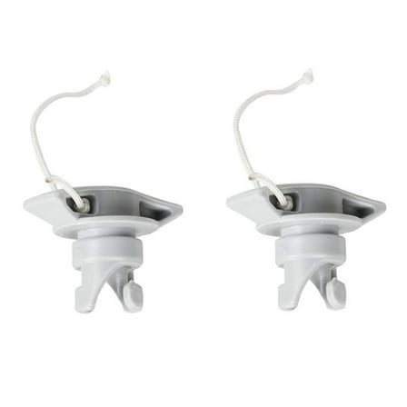 2Pcs 8 Holes Inflatable Boat Air Valve Cover Inflatable Air Valve Cap Boat Kayak Accessories,2 * air valve covers,grey