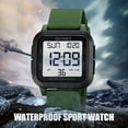 thumbnail image 1 of Reloj deportivo digital para hombre Temporizador de cuenta regresiva 50M Impermeable Dual Time LED Back Light, 1 of 8