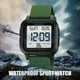 thumbnail image 4 of Reloj deportivo digital para hombre Temporizador de cuenta regresiva 50M Impermeable Dual Time LED Back Light, 4 of 8
