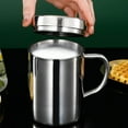 thumbnail image 3 of Mug for camping, Stainless steel, With lid, 210ml, Silver, 3 of 6