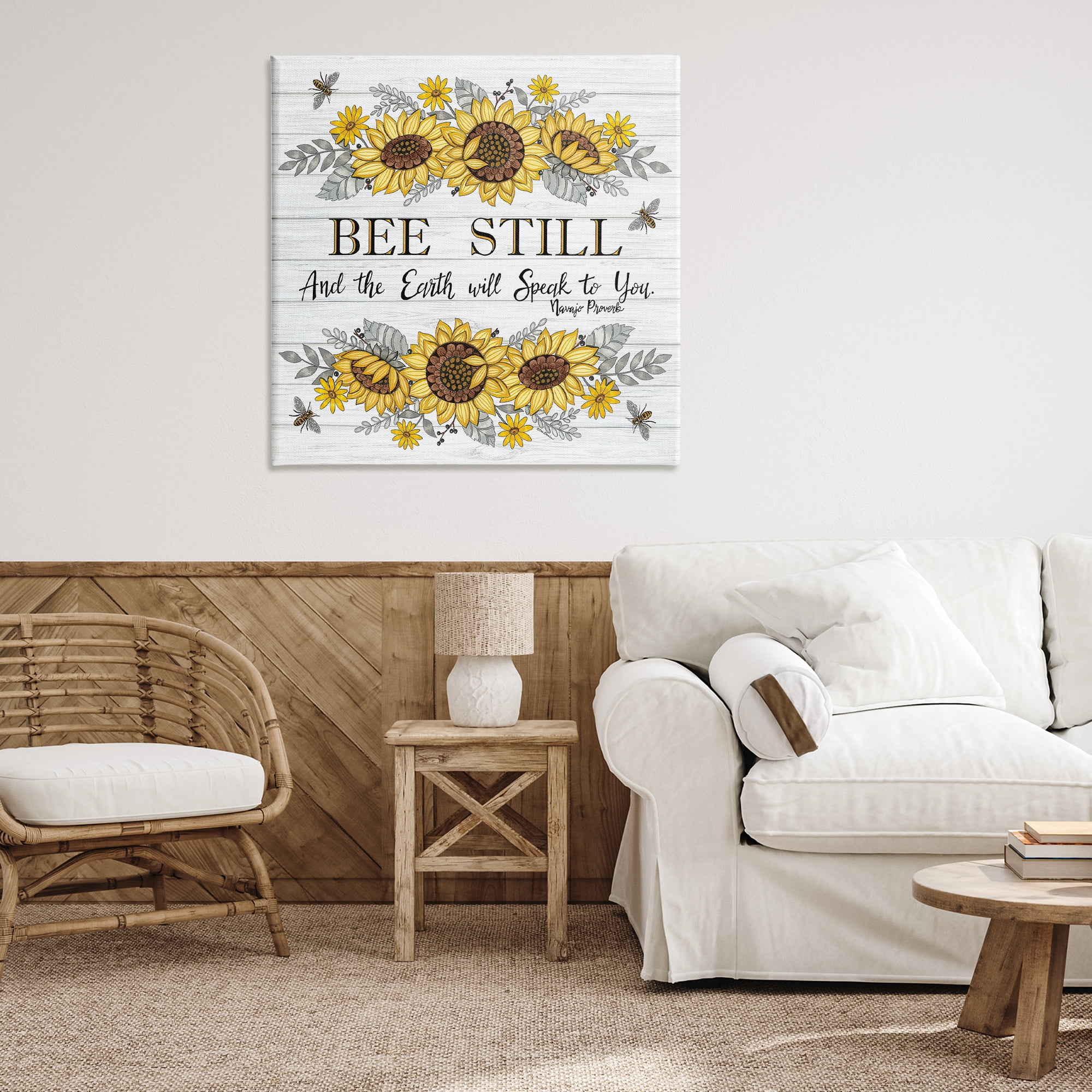Stupell Industries Earth Will Speak To You Plants & Flowers Painting Wrapped Canvas Art Print Wall Art, 36 x 36