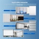 thumbnail image 5 of 2X Persianas Enrollables Automáticas Zigbee Tuya Zigbee con Motor para Tubo de 38 mm, Control Remoto Compatible con Smart Life Home A, 5 of 8