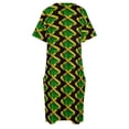 thumbnail image 4 of Jamaican Flag Loose Pocket Dress dress summer 2025 women dresses for womens 2025 dress women summer, 4 of 6