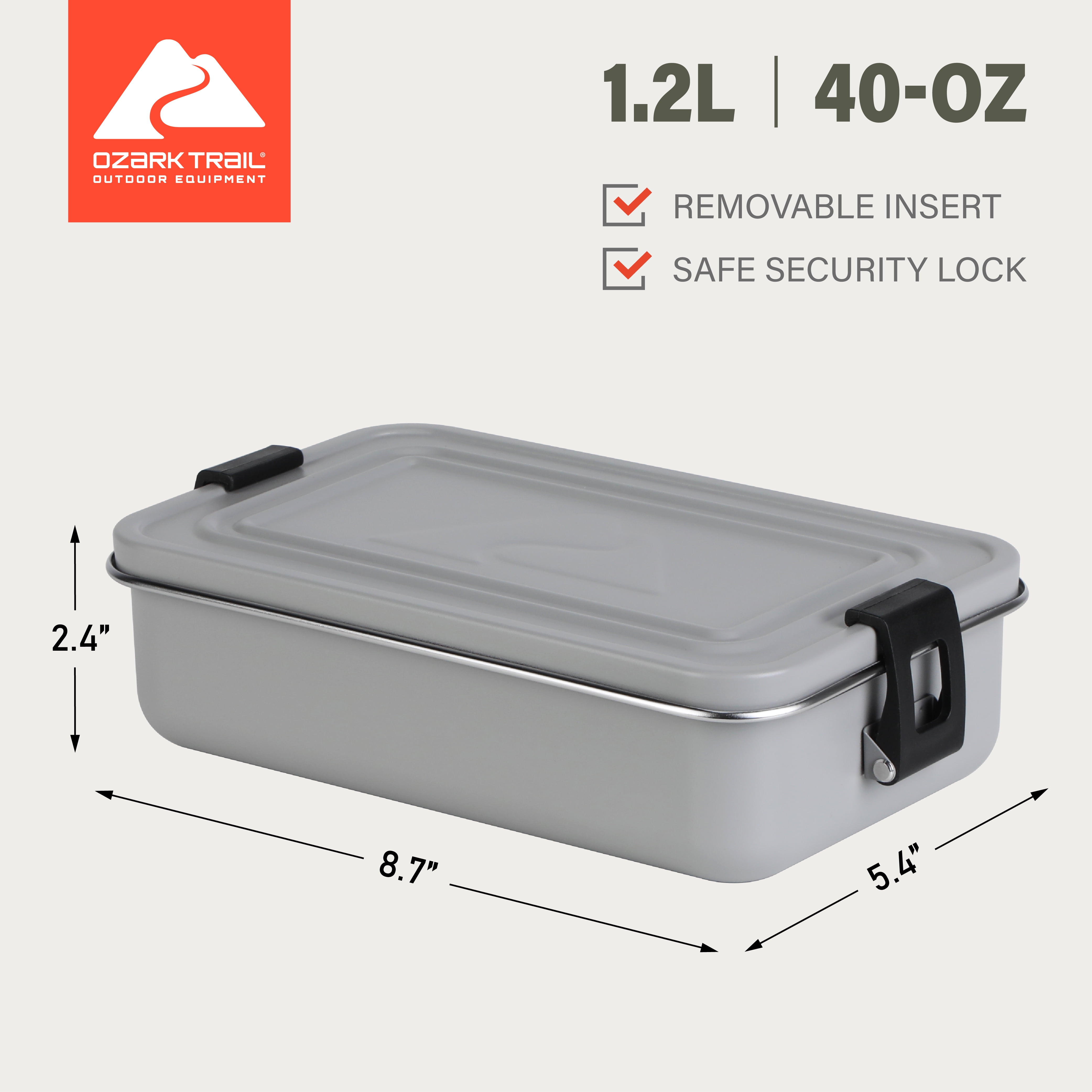 Ozark Trail 40 oz Insulated Stainless Steel Lunch Box