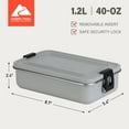 thumbnail image 4 of Ozark Trail 40 oz Insulated Stainless Steel Lunch Box, 4 of 16