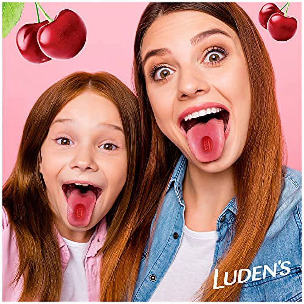 Luden’s Sugar Free Wild Cherry Throat Drops 25 Count 6 Pack