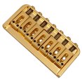thumbnail image 4 of Puente fijo cuadrado con cuerdas a través del cuerpo para guitarra eléctrica de 7 cuerdas Dorado, 4 of 7