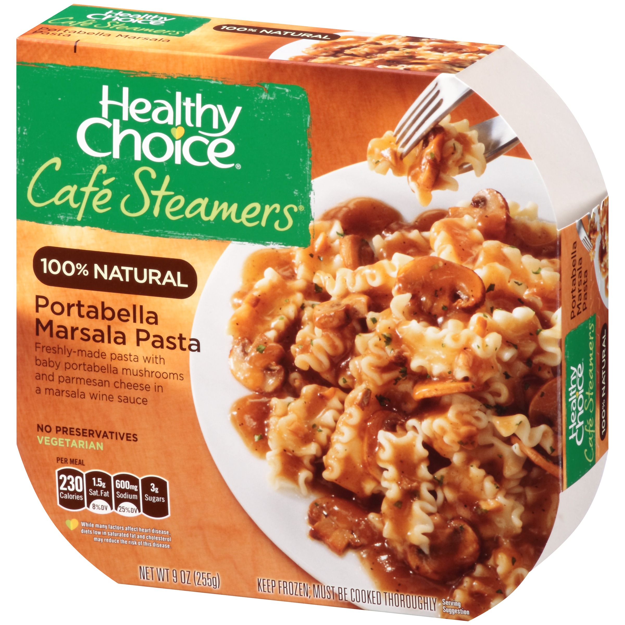 Healthy Choice Cafe Steamers Portabella Marsala Pasta 9 Oz Sleeve