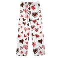 thumbnail image 6 of HaoXianJian 2 Pack Womens Pajama s Long Sleeve with Long Pajama Pant V-neck Soft Sleepwear Heart Printed Pjs Loungewear s Plus Size 2X 3X, 6 of 7