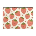 thumbnail image 7 of Area Rugs For Living Room Decor - Cute Strawberry Red Love Soft Anti Slip Throw Washable Rugs 5x7 For Bedroom, Indoor Carpet For Bedroom Living Room 80x58In, 7 of 7