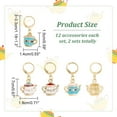 thumbnail image 2 of 24 Pcs Teapot Stitch Markers Enamel Alloy Crochet & Knitting Stitch Markers With Removable Locking Mechanism - Ideal for Sewing Weaving Quilting & Handmade Jewelry diy, 2 of 6
