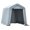 Grey, variant on Outsunny 8'x6' Outdoor Storage Shelter with Roll Up and Zipper Door