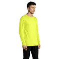 thumbnail image 3 of Gildan Heavy Cotton Men’s High Visibility Long Sleeve T-Shirt, Crew Neck work Tee, Safety Green, XL, 3 of 6