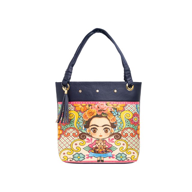 Bolsa de dama artesanal Frida Bjx Fashion Bolsa tipo tote moderna yute