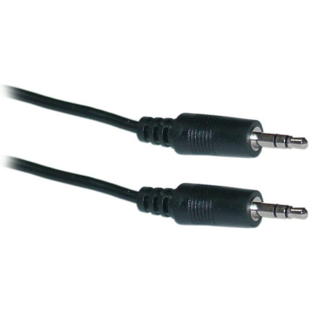 Audio Cable 3.5mm Premium Auxiliary Audio Cable AUX Cable for Headphones iPods iPhones iPads Home / Car Stereos and More (Black) - 6ft.