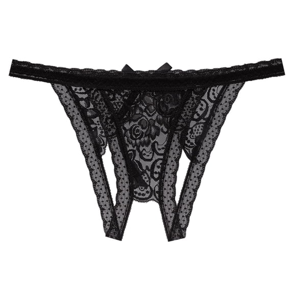 Lingerie for Women Lace Open Waist Low Briefs Crotch Underpants Underwear Babydoll Breathable Panties