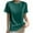 Green1, variant on Diufon Women's Dressy Tops Stain Spring Summer Short/Half Sleeve Crewneck Shirts Trendy Basic Business Blouses