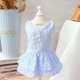 thumbnail image 4 of 2 piezas de lindos vestidos de verano para perros, falda para cachorros y gatos, vestidos para perros, ropa de verano para mascotas (amarillo + azul), 4 of 5
