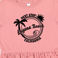 thumbnail image 4 of Inktastic Next Stop Laguna Beach, California Girls Toddler Dress, 4 of 5