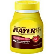Bayer 325mg Aspirin 200 tabs (Pack of 4)