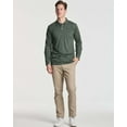 thumbnail image 5 of Real Essentials 3 Pack Men's Cotton Jersey Long-Sleeve Polo Shirt - Casual Workwear Office (Available In Big & Tall), 5 of 6