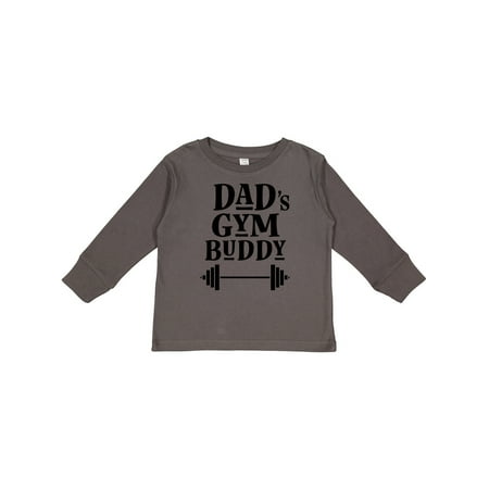

Inktastic Dad s Gym Buddy Childs Workout Gift Toddler Boy or Toddler Girl Long Sleeve T-Shirt