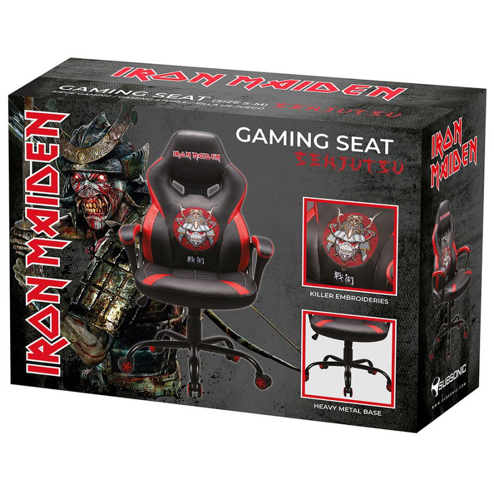 Iron Maiden Gaming Office Chair Size Small or Medium by Subsonic