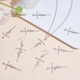 thumbnail image 5 of 10 Pieces Hope Charm Pendant Faith Charm Necklace Stainless Steel Pendant for Christian Religious Jewelry Gifts Making, 5 of 8