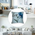 thumbnail image 5 of Blue Tulip Flower Printed Throw-Pillow-Cover  Decorative Lumbar Cushion Soft Pillow Case for Couch Bed Car, 5 of 7