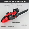 thumbnail image 4 of SUSUZI 16-inch Brushless Cordless Chainsaw Kit 42V Battery-Powered Chain Saw with 2x2000mAh Batteries, 2 Chains for Wood Cutting and Tree Trimming, 4 of 8