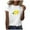 Beige, variant on UANWENN Women's Summer Fashion Casual Fruit and Vegetable Printed Round Neck Short Sleeved Top T Shirt 3 Womens T Shirt Womens Tee Spandex Long Sleeve Shirt Long Sleeves Women Womens Shirts Summer