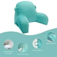 thumbnail image 3 of Bed Rest Reading Pillow with Arms, Soft Backrest Pillow with Crystal Velvet Pillowcase, 15 x 29 inches, Turquoise, 3 of 9
