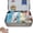 A-blue, variant on Yippzo Easter Bunny, Easter Bunny Toys Hug in A Basket, Personalised Mini Plush Bunny House, Pocket Bunnies in Tin Box