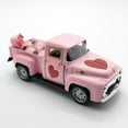 thumbnail image 2 of Valentine's Day Metal Truck Decor,Wedding Anniversary Metal Truck with 6Pcs Transparent Heart Ornaments,Farmhouse Vintage Pickup Car Decor for Tabletop Centerpiece Home Kitchen Decorations, 2 of 5