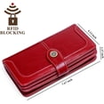 thumbnail image 3 of LAICAIW Women's Wallet Genuine Leather RFID Blocking Large Capacity Trifold Ladies Wallet, 3 of 6