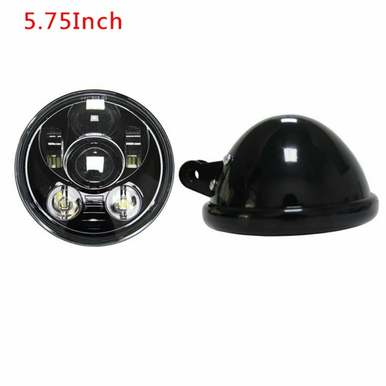 5.75In Motorcycle Headlight Cover Housing Holder Bucket Black For Harley  Dyna 