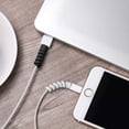 thumbnail image 1 of 12 Piezas Cargador de Cable Tipo C, Protector Micro USB de Silicona Suave, Protector de Cable de Ratón, Apto para Todos los Teléfonos Móviles (12 Piezas, Negro, Gris), 1 of 5