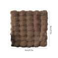 thumbnail image 3 of Square Faux Fur Sheepskin Chair Cover Seat Cushion Pad Super Soft Area Rugs for Living Bedroom Sofa 17in x 17in, 3 of 8
