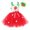 Watermelon Red, variant on LPKRT Girls 2 Piece Outfits Strawberry Style Tutu Dresses With Matching Headband Stage Performance Clothing Set Watermelon Red 6-7 Years