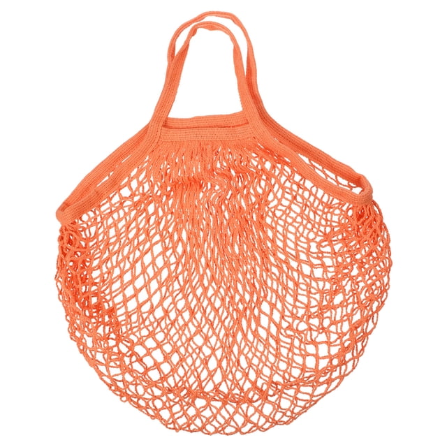 Bolsa de Malla de Algodón Unique Bargains Reutilizable Lavable 15x13.8 Naranja