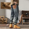 thumbnail image 2 of Pantalones Vaqueros Masculinos Cónicos Pantalones Vaqueros Estéticos para Hombre Rectos con Bolsillos Regulares Harajuku 2024 Tendencia Original Buggy Xs, 2 of 5