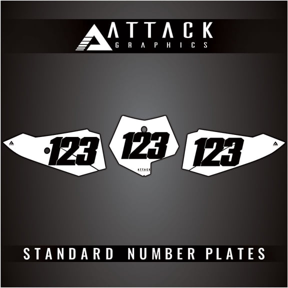 Attack Graphics Number Plate Backgrounds for KTM 50 SX 2014