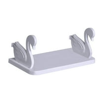 Wall-Mounted Shelf, No Drill Bathroom Organizer, Sturdy Space-Saving Rack, Versatile Kitchen Storage Solution, Easy Installation Design, Home Decor Enhancement, Durable Materials