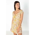thumbnail image 2 of Pastel Garden Puff Sleeve Dress - Floral Summer Mini Dress, 2 of 4