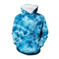 thumbnail image 1 of 3D Visual Digital Printed Girls Tie Dye Hoodie Pullover Sweatshirt with Front Pocket, 1 of 3