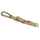 thumbnail image 3 of Mosquetón de plástico con anillo en D, llavero, correas Molle, Clip de engranaje para acampar, senderismo, pesca, color tostado, 3 of 10
