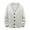 White, variant on Herrnalise Men Casual Solid Button Closure Knit Cardigan Turndown Long Sleeve Sweater Jacket White