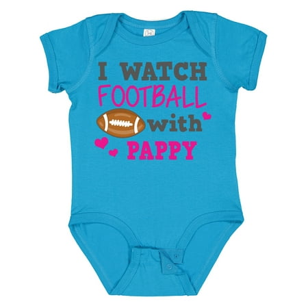 

Inktastic I Watch Football with My Pappy Gift Baby Girl Bodysuit